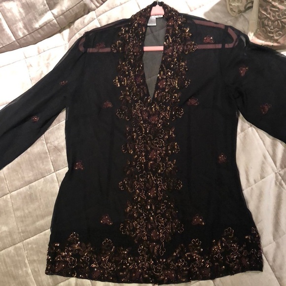 Alberto MAKALI Sheer Sequin Jacket NWOTS - Picture 3 of 8